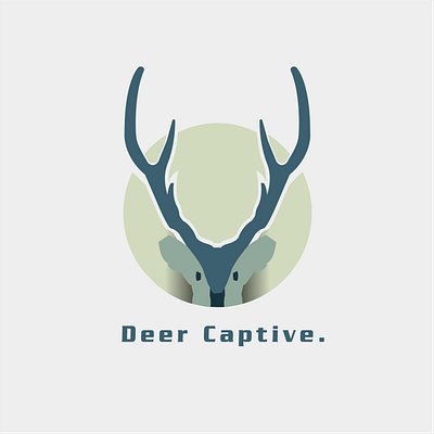 Deer Captive animal branding illustration logo vector