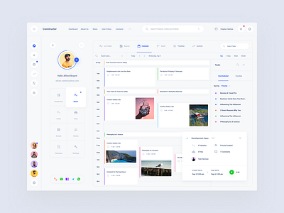 Task Calendar View Dashboard dashboard figma interface sketch ui kit xd