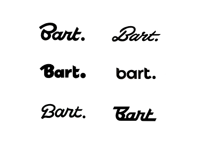 Bart bart bold branding calligraphy character custom design flow highend identity lettering logolearn premium process script surf type unique wear