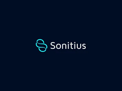 Sonitius logo design brand branding design identity logo logo design minimal modern print simple