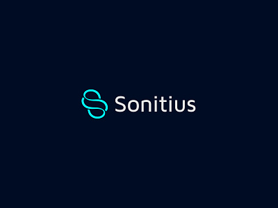 Sonitius logo design brand branding design identity logo logo design minimal modern print simple