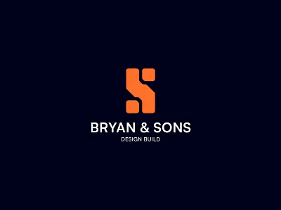 Bryan & Sons Logo Design branding building logo clean construction logo home logo logo logo design modern logo design monogram logo real estate logo vector