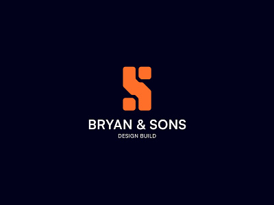 Bryan & Sons Logo Design branding building logo clean construction logo home logo logo logo design modern logo design monogram logo real estate logo vector