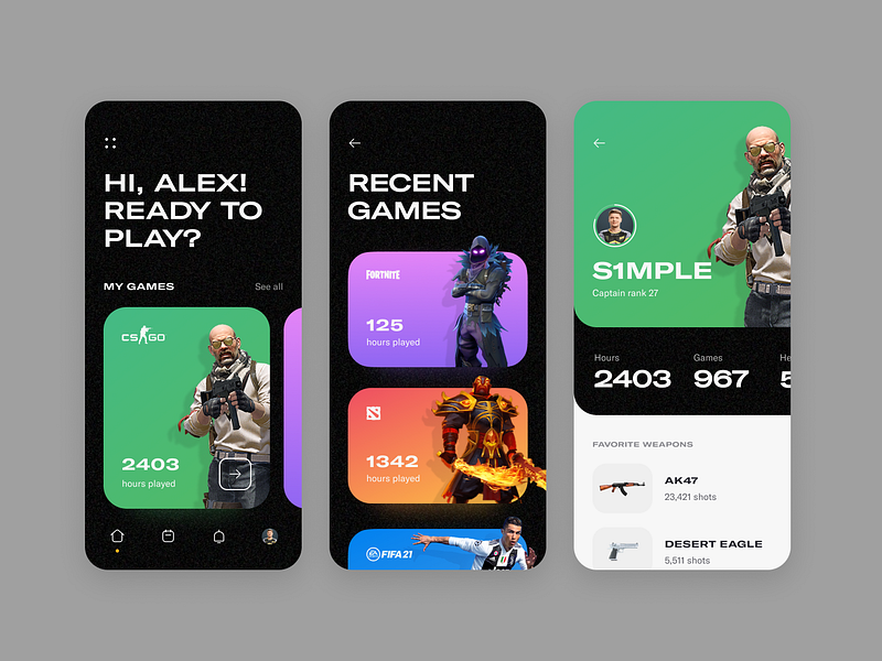 Gaming App designs, themes, templates and downloadable graphic elements ...