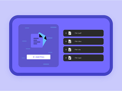 Upload Files - UI Design app app design design desktop app modern design modern ui ui ui deisgn upload files user interface ux web app