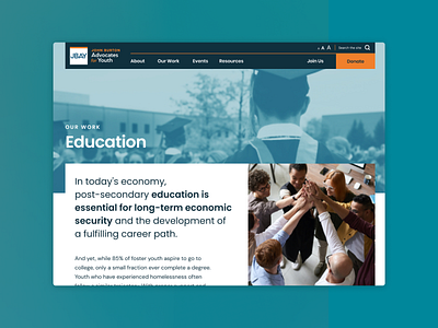 JBAY - Nonprofit Website Design branding design design agency logo minimal nonprofit web design agency