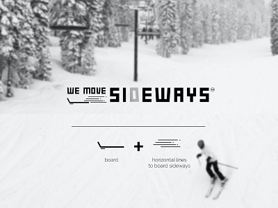 Logo Design for We Move Sideways 2d 2d art brand branding design digital digital art graphic design identity branding illustration letter mark logo sports sports branding vector word mark