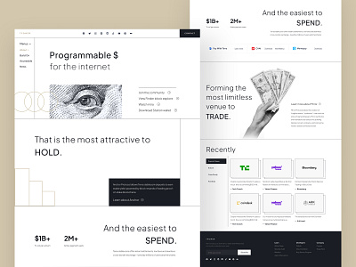 TPOWER Design Exploration bank black clean cryptocurrency design exploration gold landing page line money swiss ui ui design ux website white