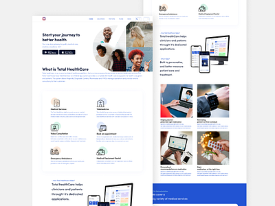 Healthcare Website branding design ui ux