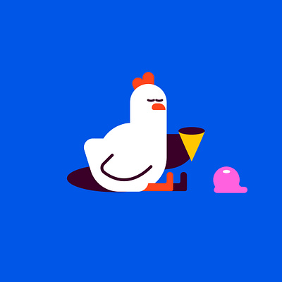 GALLINA adobe ai character gallina illustration pollo vector