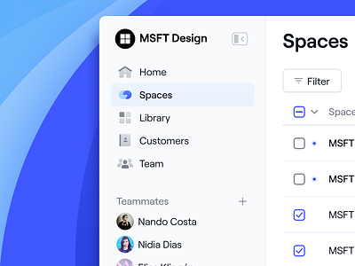 ⚪️🔵 Dock sidebar navigation app component icons interface menu navigation product ui ux