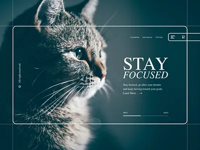 Web Design Concept Idea focused follow your dream landing page ui design web design website