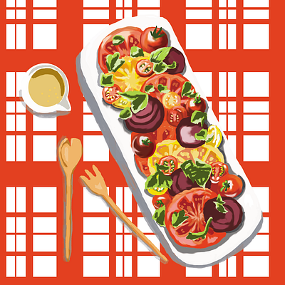 Food illustrations graphic design illustration