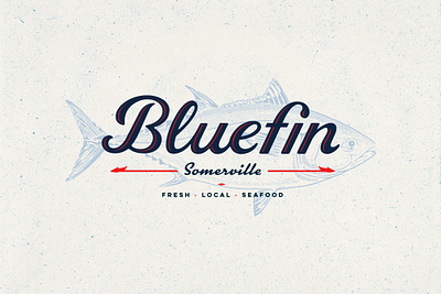 Bluefin Raw Bar Logo Design