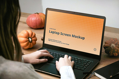 Laptop Mockup Autumn Halloween Scenes abstract clean device display halloween halloween scene halloween scenes laptop macbook mockup phone phone mockup realistic scene scene creator simple smartphone theme ui ux