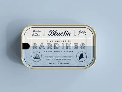 Bluefin Raw Bar Packaging Design