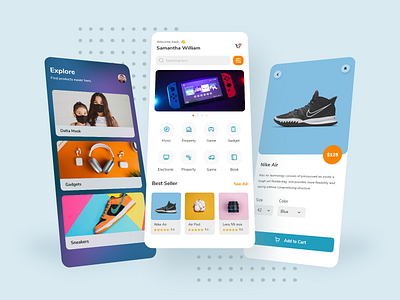 Simple Ecommerce Mobile App Design artwork branding ecommerce graphic design item logo product design shop ui uiux uxigers