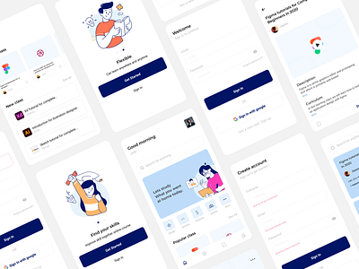 online.course - online learning app app design ui uiuxdesign ux webdesign