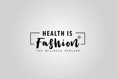 HEALTH IS FASHION black branding design fashion flat health illustration logo logo design minimal minimalist logo modern styles ui unique white