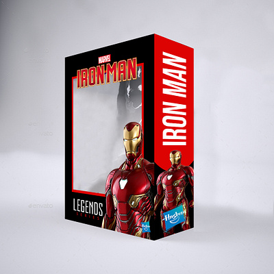 CUSTOM BOX PACKAGING FOR AN ACTION FIGURE "MARVEL LEGENDS" 3d branding design graphic design packaging