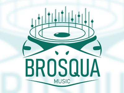 Freelance 2018 - Brosqua Logo artist logo dj frog green logo logodesign music producer