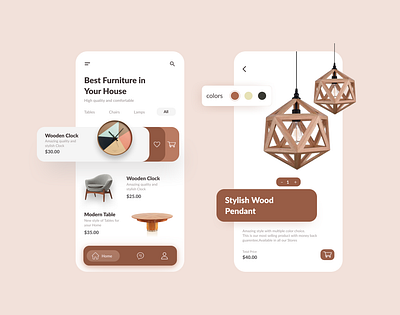 Furniture App Design app app design application application design design furniture furniture app design graphic design illustration page ui ui design ux ux design