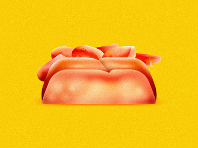 Hot and buttered 🧈 2d bread butter connecticut style design flat food gradient illustration lobster lobster roll maine minimal sandwich seafood summer texas toast toast vector yellow