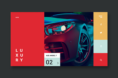 Luxury Cars - Landing Page app cars design events html illustration landing landing page luxury multipurpose onepage portfolio purpose shop ui ui design ux ux design web website