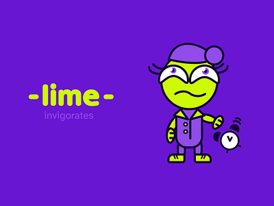 Lime Illustration branding bright character color design fictional graphic design hero illustration package packaging packing series