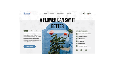 Flower website design ecommerce figma design flowers landing page modern shopping cart ui webdesign website
