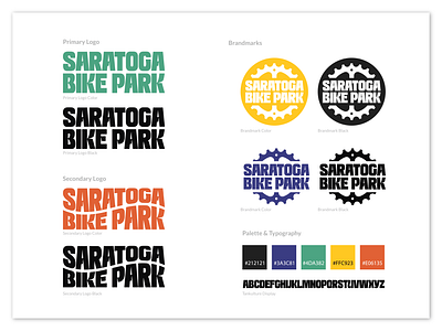 Saratoga Bike Park adobe bike bike park brand identity branding creative suite design graphic design graphic designer illustration logo logo design