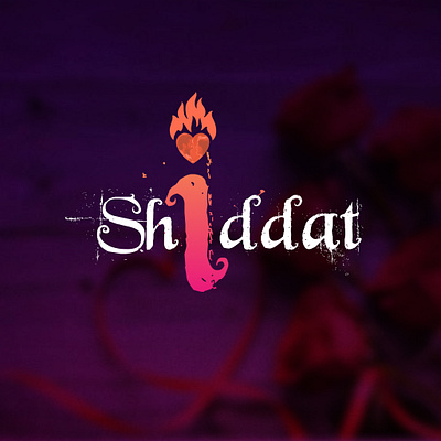 Shiddat movie logo concept branding design illustration logo material ui design vector