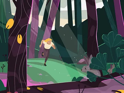 Forest Run design graphic design illu illustration