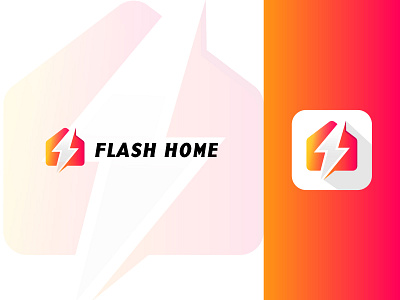 Flash Home Modern Logo Design abastact best logos bolt logo brand design brand identity branding logo electric home logo electric logo flash logo home logo logo logo design logo designer logo inspirations] logo creator modern home logo modern logo real estate logo