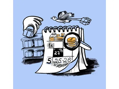 Holiday calendar art article branding business delivery design digitalpainting digitalstrategy drawing e comerce graphic design holidays holidayseason illustration marketing planing social strategy success