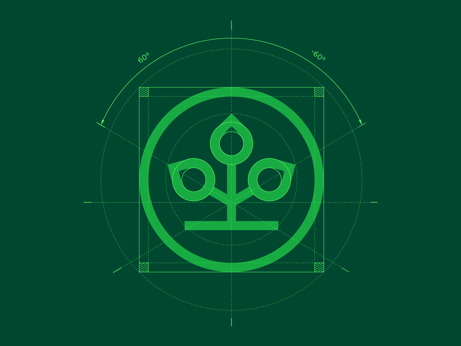 AOK logo construction