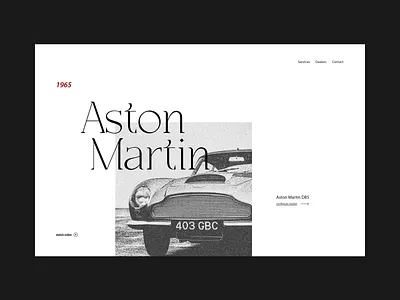 Aston Martin: home page cars clean clean design concept design home page interface minimal minimalist ui uidesign user interface ux web web design webpage website website design
