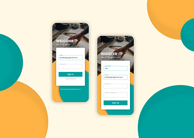 Signin & Signup Screen Design app dailyui designapp login signin signup ui
