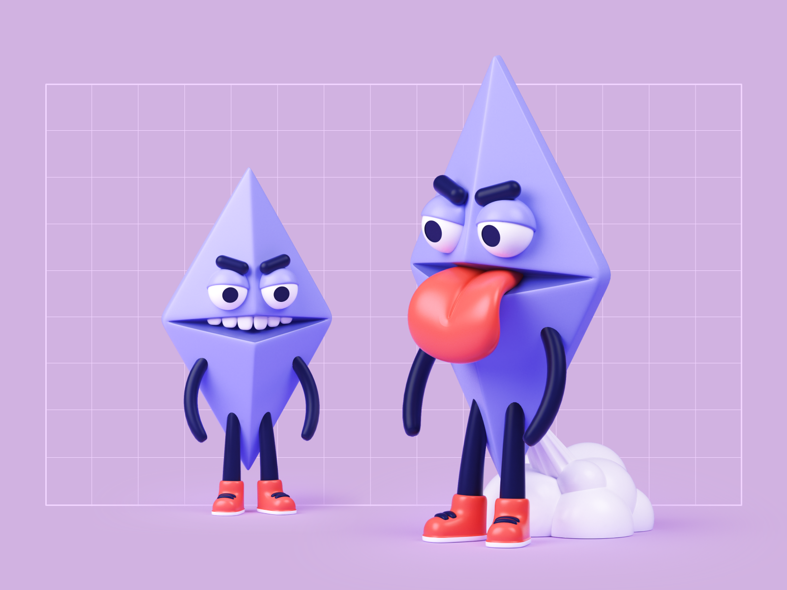 Etherhead 3d bitcoin branding crypto design ethereum illustration market miniature physical miniature tokens toy toy design ui ux
