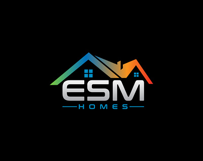 ESM Homes branding business concept corporate design graphic design logo symbol vector