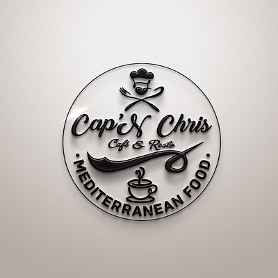 Cap'N Chris Cafe & Resto branding business concept corporate design logo symbol vector