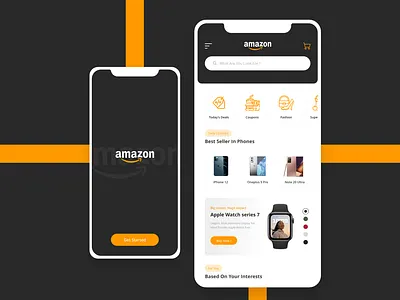 Amazon Shot amazon branding graphic design homepage ios redesign ui uidesign user experience userinterface