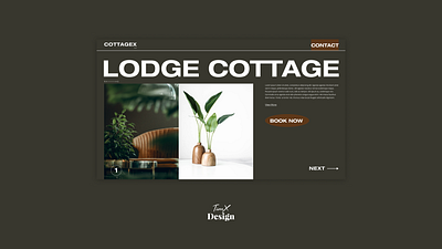 Lodge cottage Booking page booking design figma hotel lodge ui uiux ux