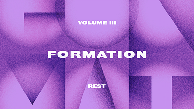 Formation Vol III: Rest bible church cross illustration jesus knoxville rest tennessee type typography