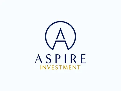 Aspire Investment | Logo Design branding brandmark elegant financial investment logo logodesign logodesigner logomark minimal
