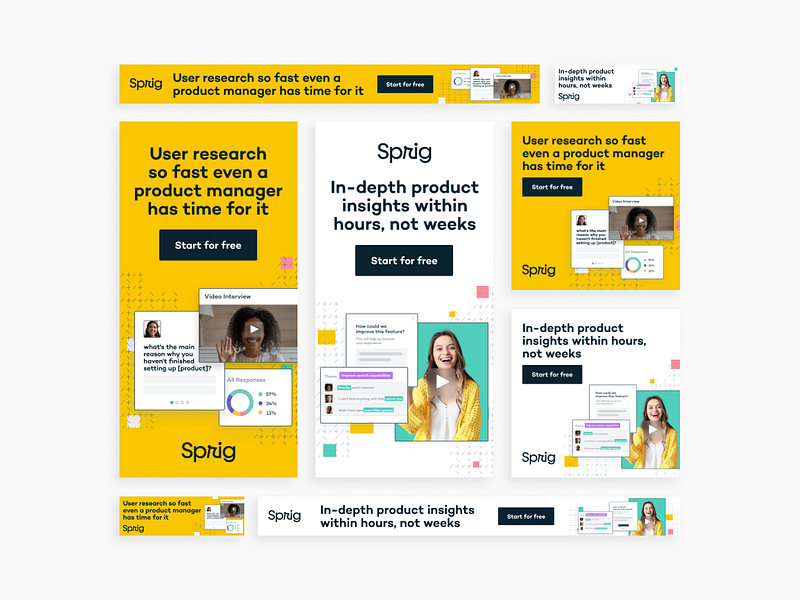 Sprig - Google Display ppc design