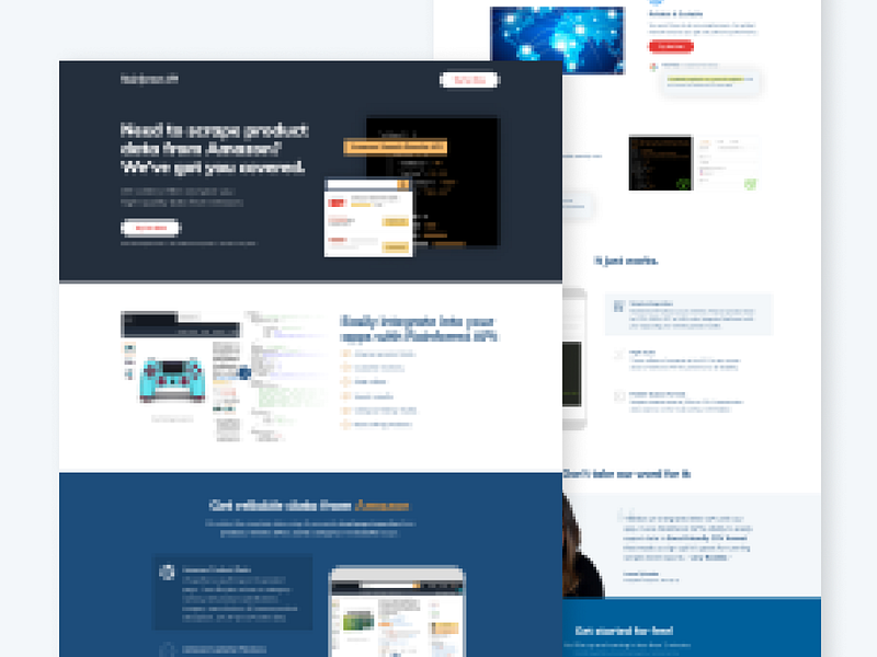 Wildeer Rainforest API - Landing Page lp design