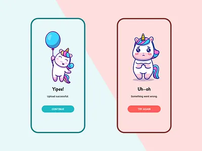Flash messages - DailyUi#011 app design flat minimal ui