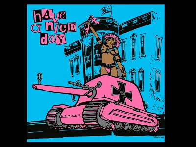 Have a nice day branding graphic design illustration pop art