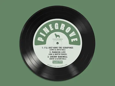 Wedding Table Plan - Pingrove band branding logo music record stationery table plan typography vinyl wedding